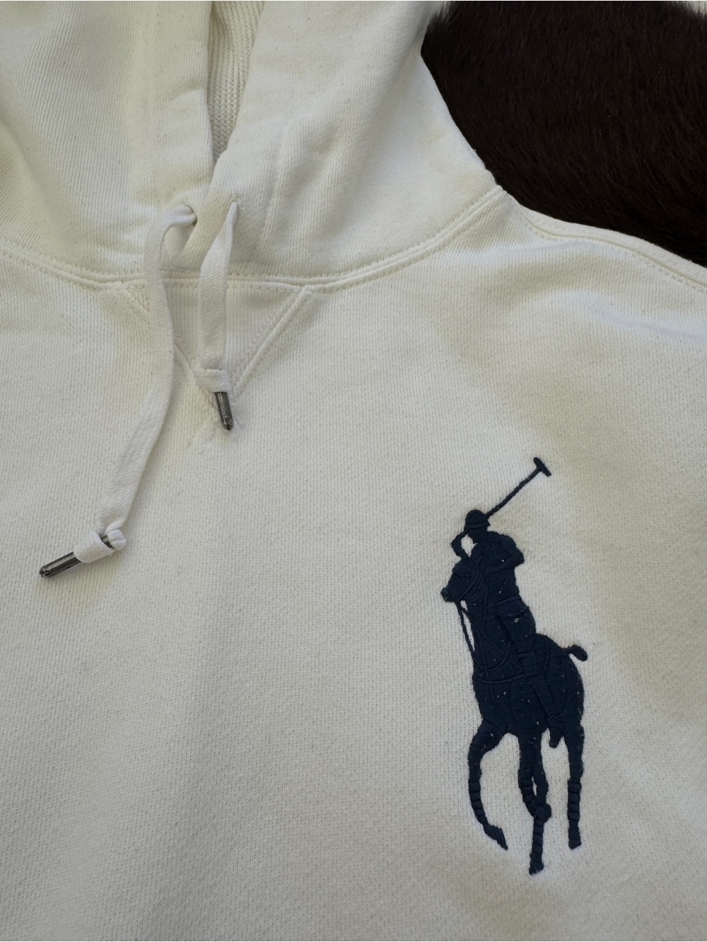 Polo Ralph Lauren Big Pony White Pullover Hoodie Size S - Picture 7 of 11